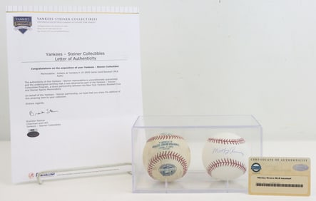 Mickey Rivers Autographed and Game-Used Baseballs