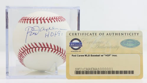 Minnesota Twins HOFer Rod Carew Autographed Ball