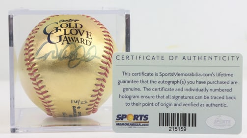 Derek Jeter Autographed Golden Glove Baseball
