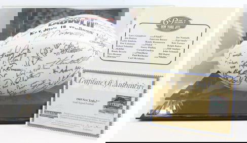 1969 NY Jets Super Bowl III Autographed Football