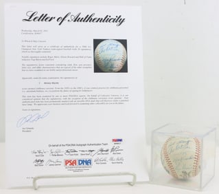 1960 NY Yankees Team Signed Baseball