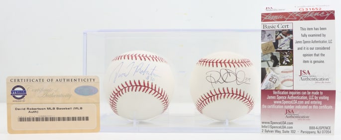David Robertson & Raul Ibanez Autographed Balls