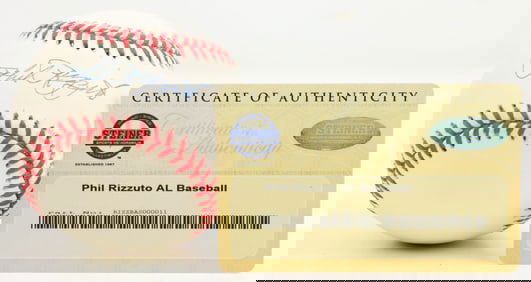Phil "The Scooter" Rizzuto Autographed Baseball