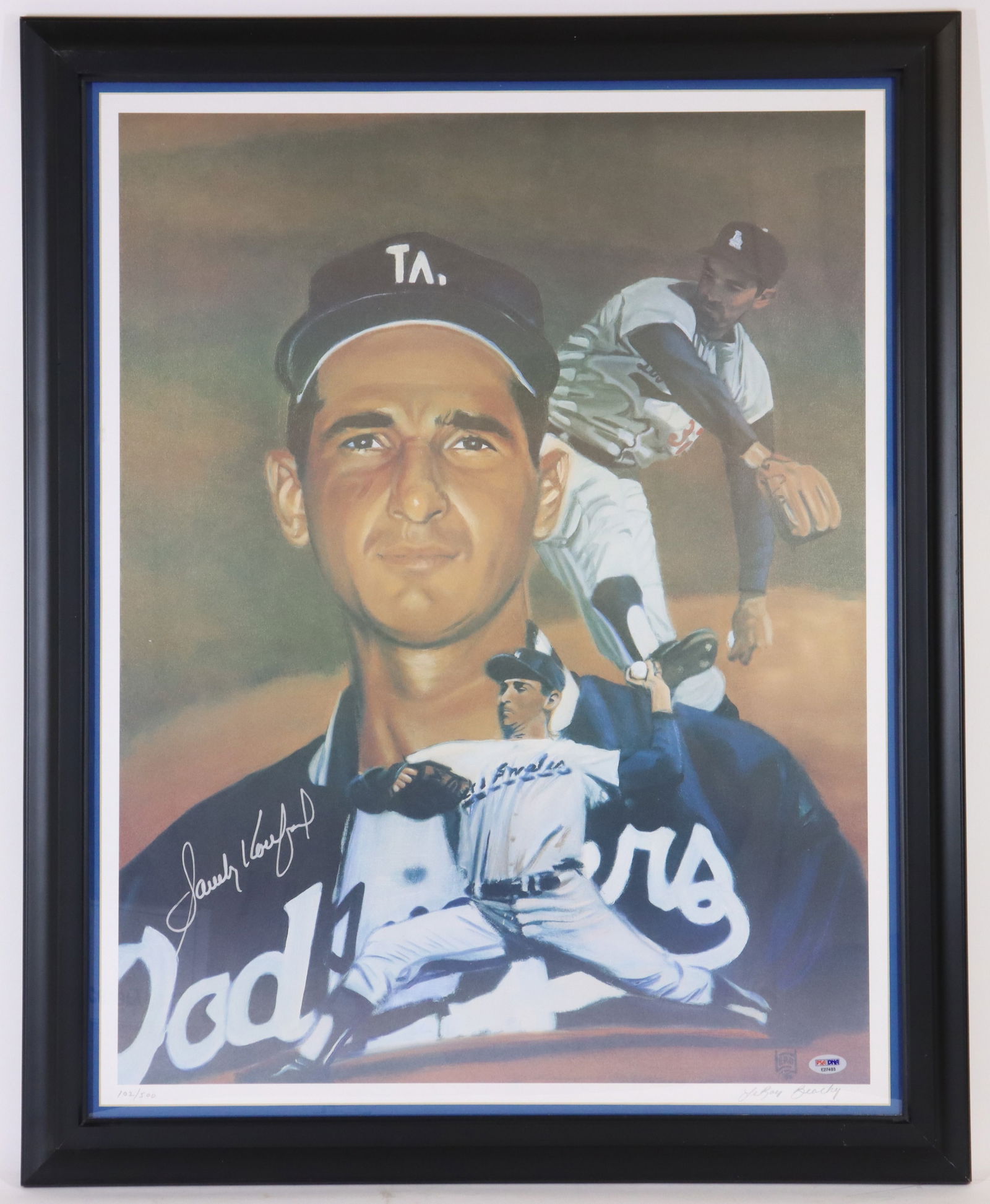 Sandy Koufax Autographed Lithograph (1 of 7)