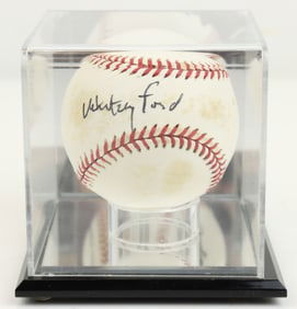 Whitey Ford Autographed Baseball