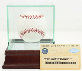 Mariano Rivera Autographed Baseball
