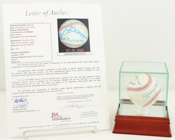 Mantle, Williams & DiMaggio Autographed Baseball