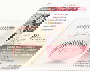 Joe Torre & Don Zimmer Autographed Baseball