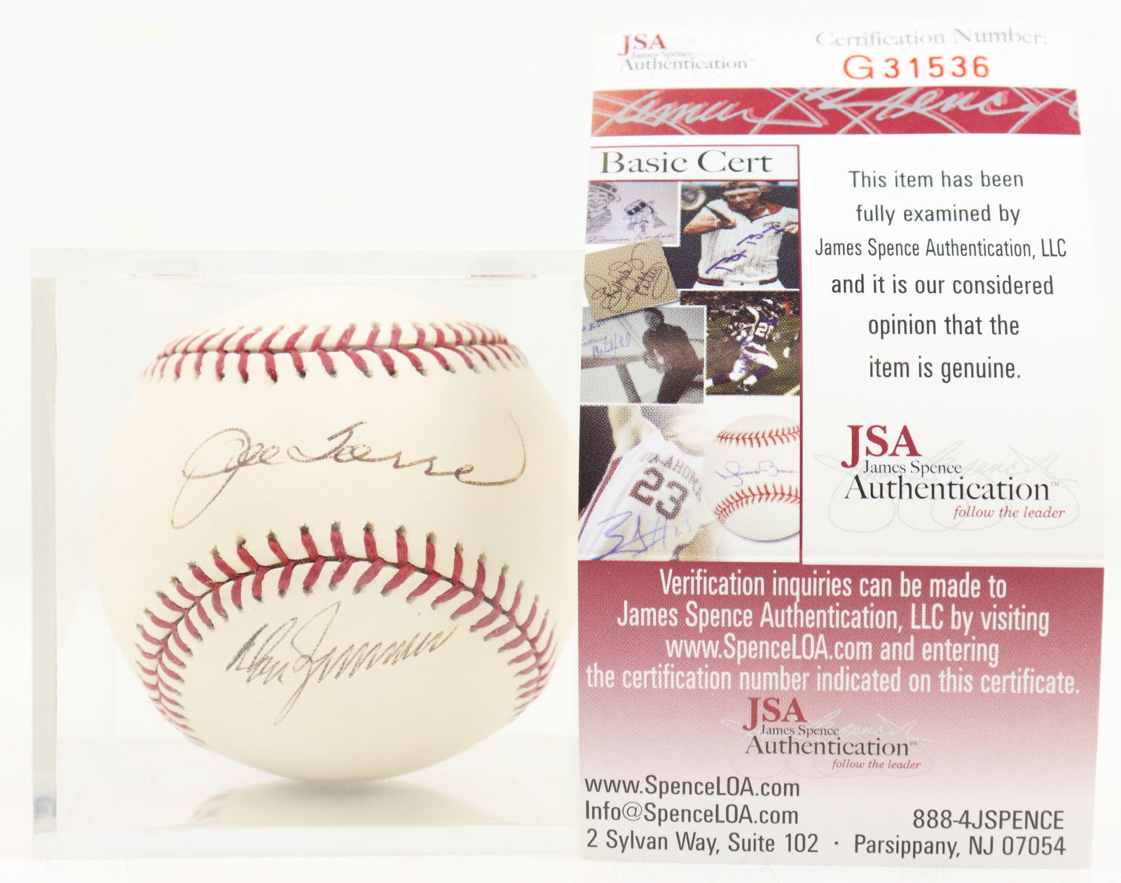 Joe Torre & Don Zimmer Autographed Baseball (1 of 10)