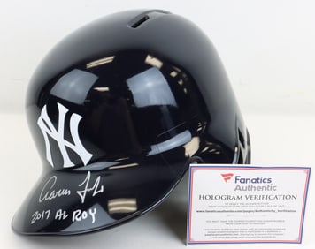 Aaron Judge Autographed Batting Helmet