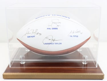 NY Giants Legends Autographed Football