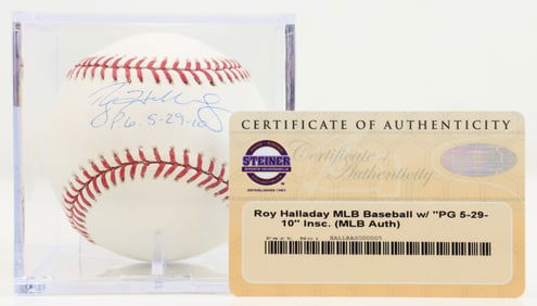 Roy Halladay Perfect Game Autographed Baseball