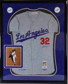 Sandy Koufax Autographed Baseball Jersey