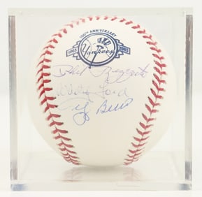 Ford, Berra & Rizzuto Autographed 100th Annv. Ball