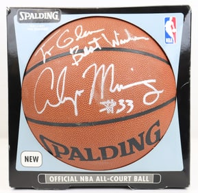 Alonzo Mourning Autographed NBA Basketball