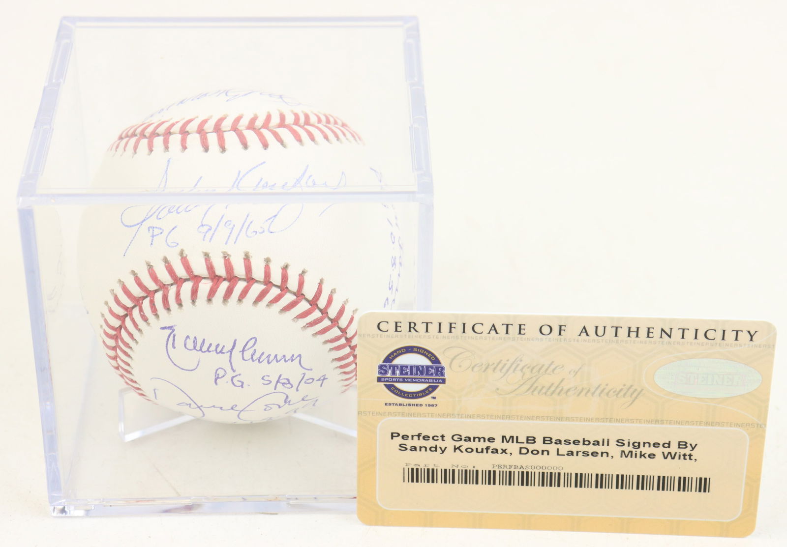 Multi Signature Perfect Game Baseball (1 of 8)