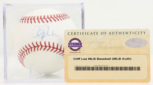Cliff Lee Autographed Baseball