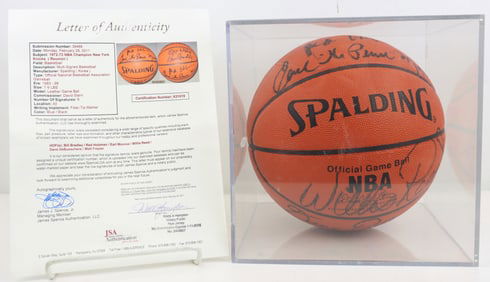 1972-73 NY Knicks NBA Champions Autographed Ball