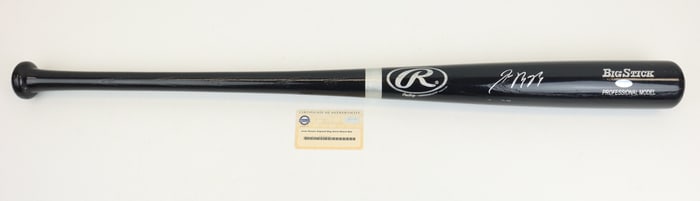 Jose Reyes Autographed Big Stick Black Bat