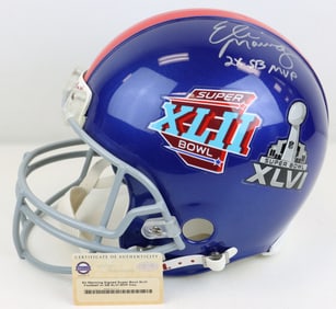 Eli Manning Autographed Super Bowl XLVI Helmet