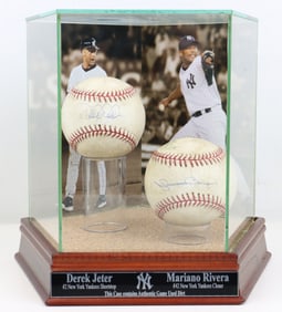 Derek Jeter & Mariano Rivera Autographed Baseballs