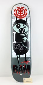 Bam Margera Autographed Element Skateboard Deck