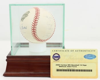 2000 NY Yankees World Series Autographed Ball