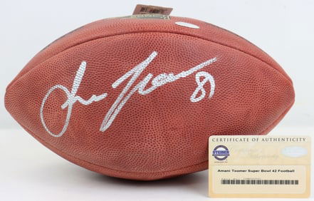 Amani Toomer Autographed Super Bowl XLII Football