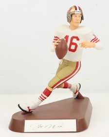 Joe Montana Autographed Figurine by Salvino