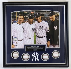 Jeter, Riveria Pettitte & Posada Autographed Balls