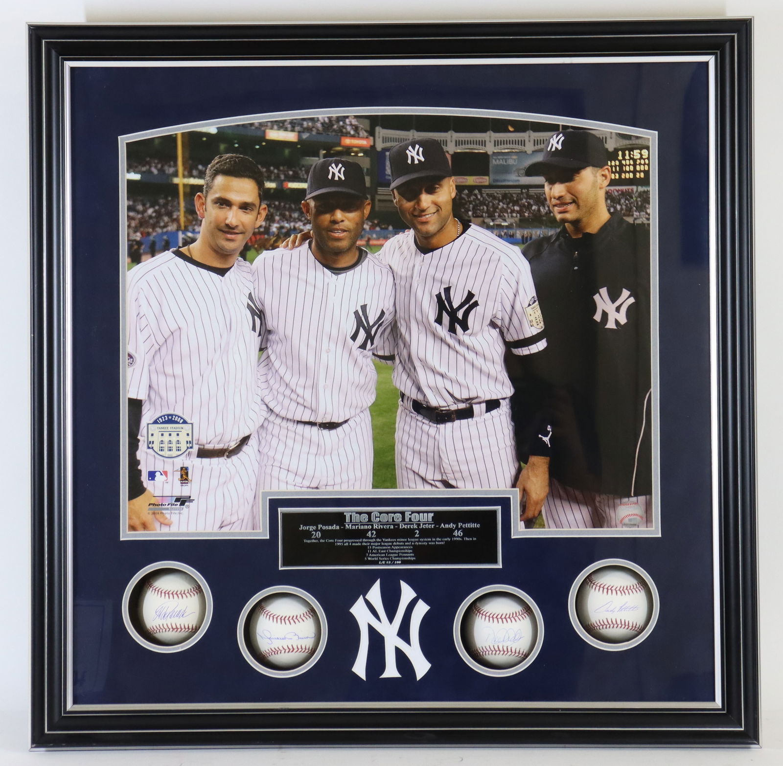 Jeter, Riveria Pettitte & Posada Autographed Balls (1 of 9)
