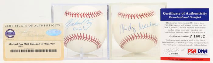 Rudy Giuliana & Michael Kay Autographed Balls