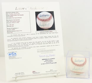 Sandy Koufax & Don Drysdale Autographed Baseball