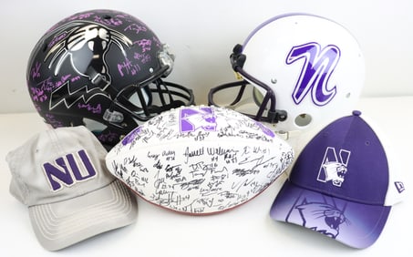 Northwestern University Autograpged Gear & Related