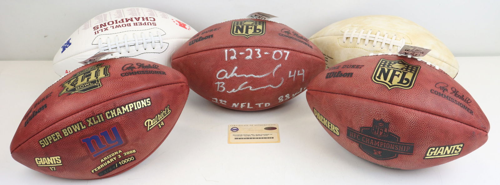 (5) NY Giants Commemorative Footballs (1 of 13)