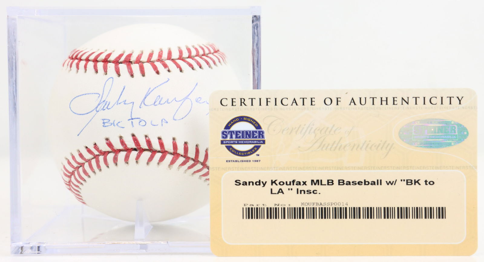 Sandy Koufax Autographed Baseball (1 of 7)