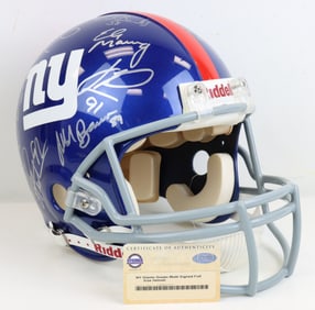 NY Giants Greats Autographed NFL Helmet