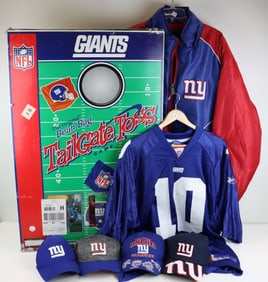 NFL Licensed New Giants Apparel & Tailgate Game
