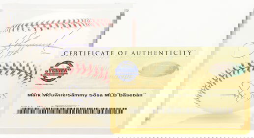 Mark McGwire/Sammy Sosa Autographed Baseball