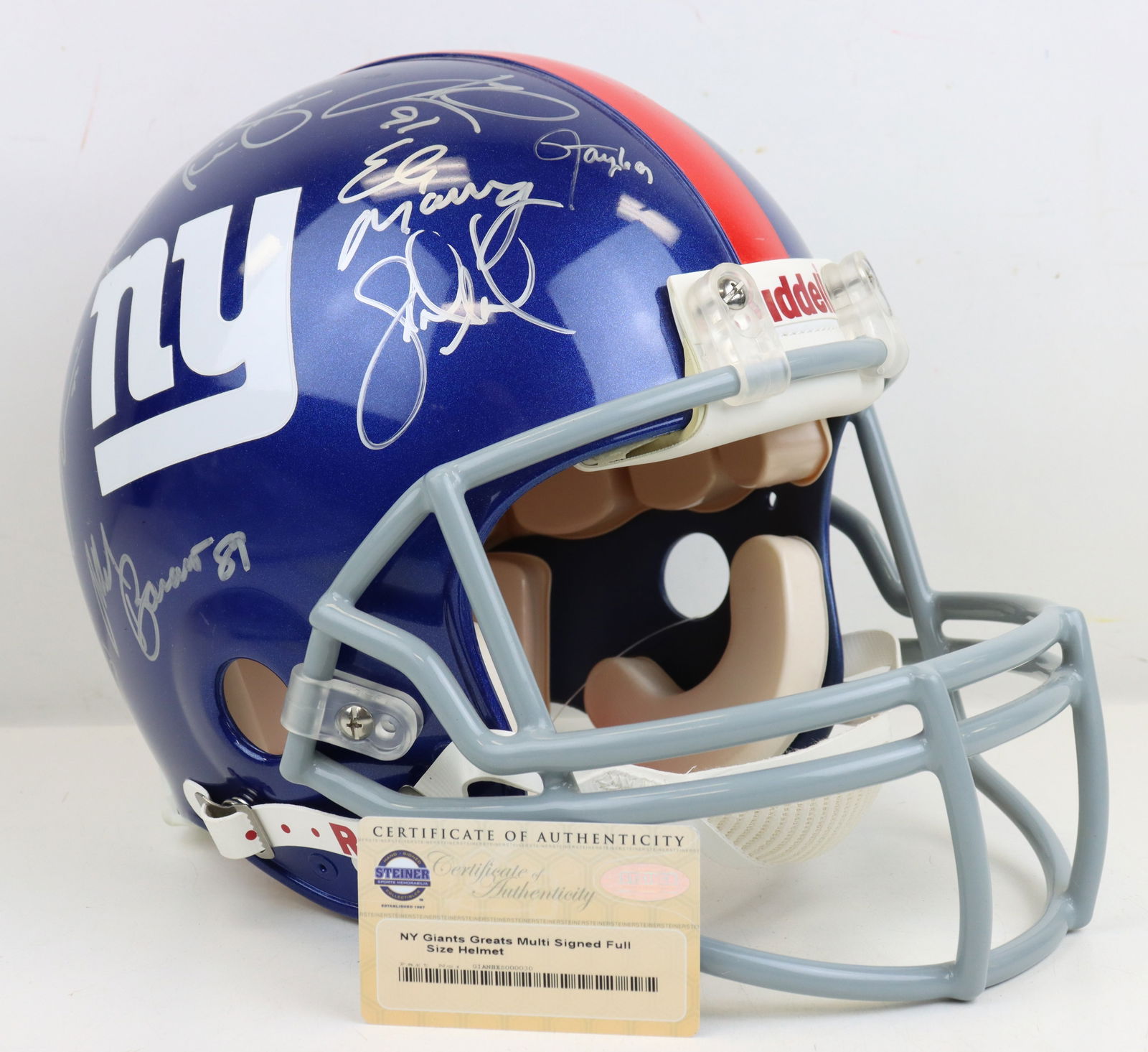 NY Giants Greats Autographed Full Size Helmet (1 of 14)