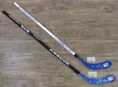 Duclair & McDonagh Autographed Hockey Sticks