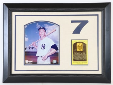 Mickey Mantle Autographed HOF Post Card