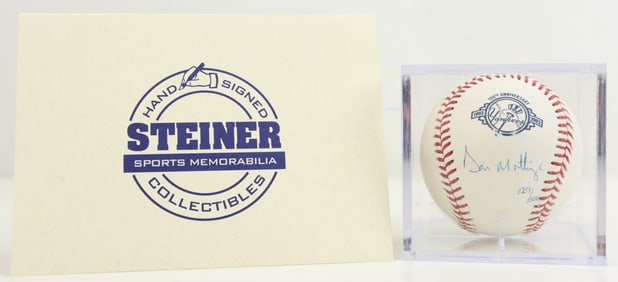 Don Mattlingly Ltd Edition Autographed Baseball