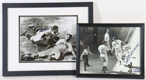 Ted Williams & Yogi Berra Autographed Photographs