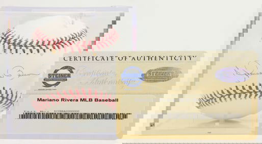 Mariano Rivera Autographed Baseball