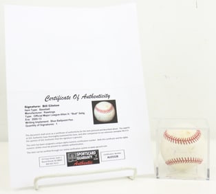 President Bill Clinton Autographed Baseball