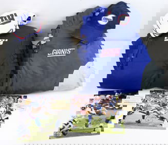 New York Giants Apparel & Autographed Photo