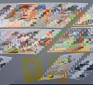 (12) Asst 1950 Bowman Baseball Cards