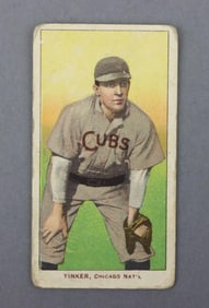 1909-11 T206 Sweet Caporal Joe Tinker HOF Baseball Tobacco Card