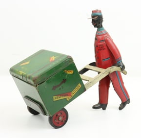 Strauss Tin Lithograph Baggage Porter